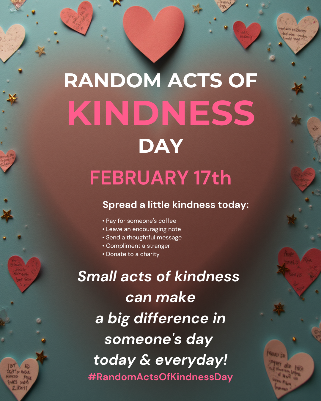 encouraging random acts of kindness today